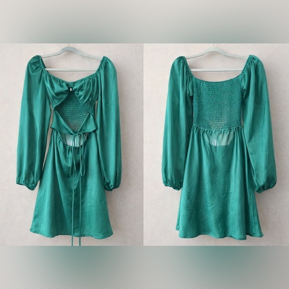 Princess Polly Dresses & Skirts - Princess Polly Emerald Long Sleeve Dress